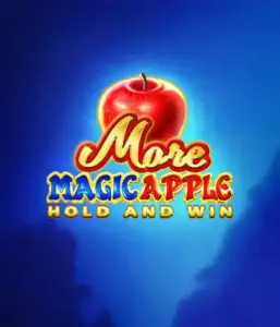 Enter the magical realm of More Magic Apple Hold and Win Slot by 3 Oaks Gaming, highlighting a shimmering red apple against a deep blue background. This graphic portrays the game's theme of enchantment and wonder. Perfect for those enchanted by fairy-tale slots, the vibrant colors and enticing design draw players into the game's magical world. 