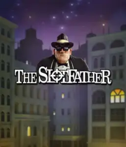 Immerse yourself in the underworld realm of The Slotfather slot by Betsoft, highlighting a powerful mafia boss posed against a mysterious cityscape. This image evokes the dramatic essence of the mafia underworld, with the boss dressed in a classic black suit and hat. Perfect for players who enjoy mafia stories, delivering a gripping adventure. 